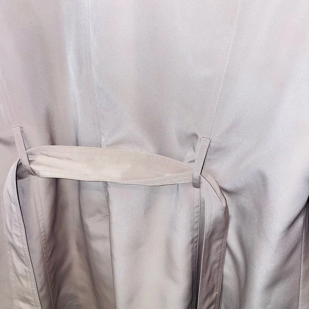 London Fog women's trench coat double-breasted button front tie waterproof sz XL - Picture 11 of 12